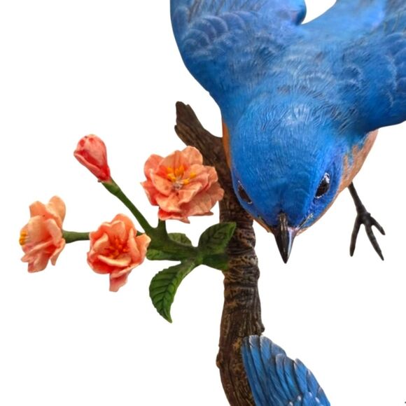 The Danbury Mint "First Flight" Figurine by Bob Guge Resin Birds & Flowers 8x8 - Picture 4 of 12